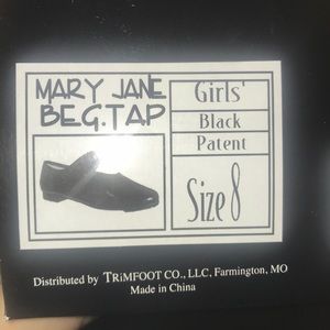 Girls Blk tap shoes